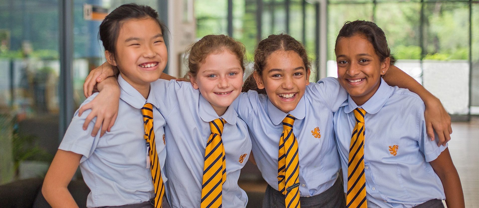 Four prep pupils at The Independent School of Jakarta